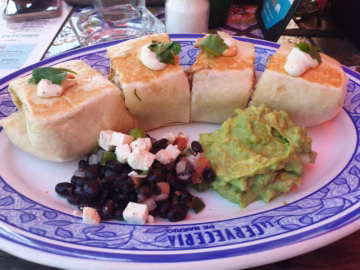 Eating the best guacamole ever